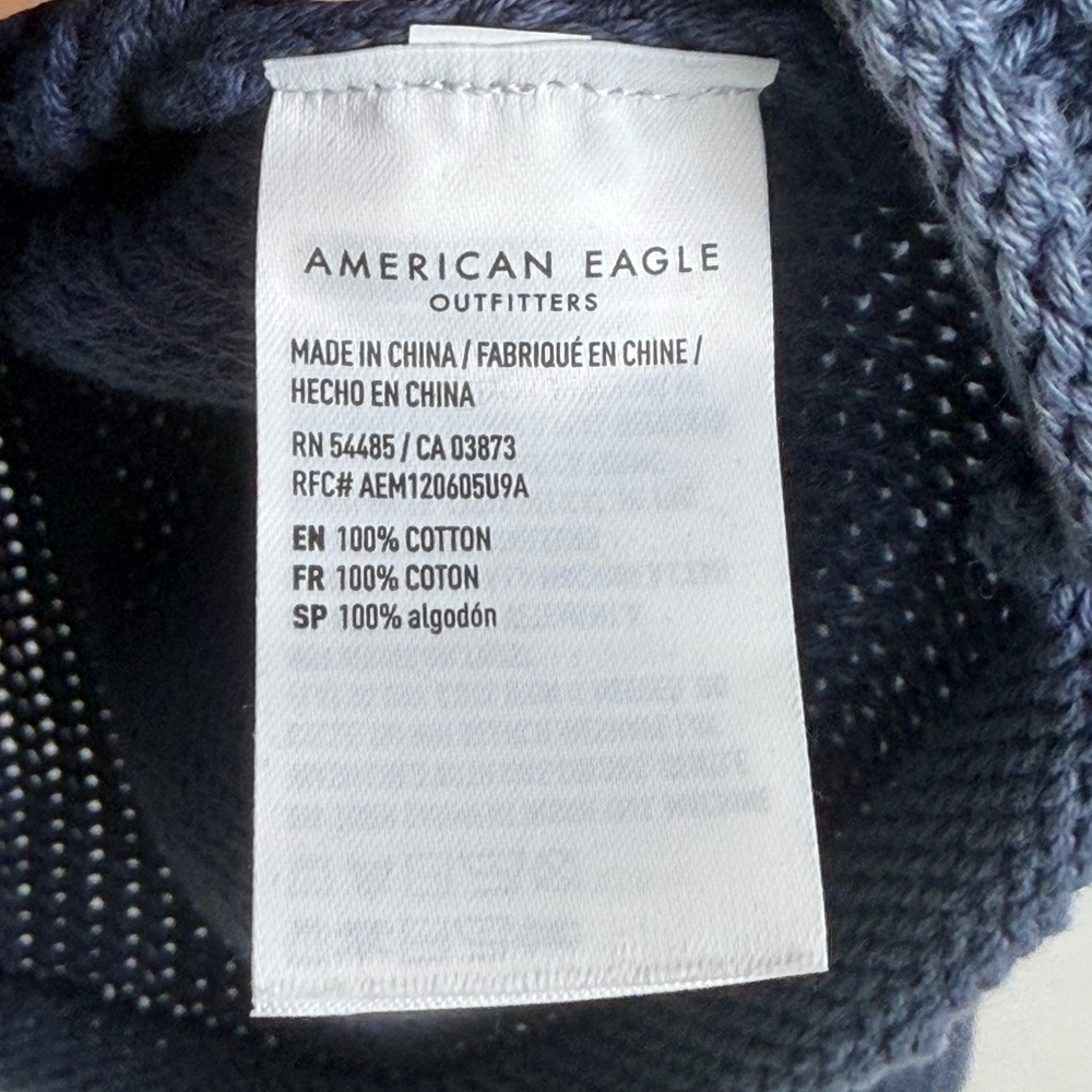 American Eagle Cotton Sweater Size Xs - Picture 4 of 6